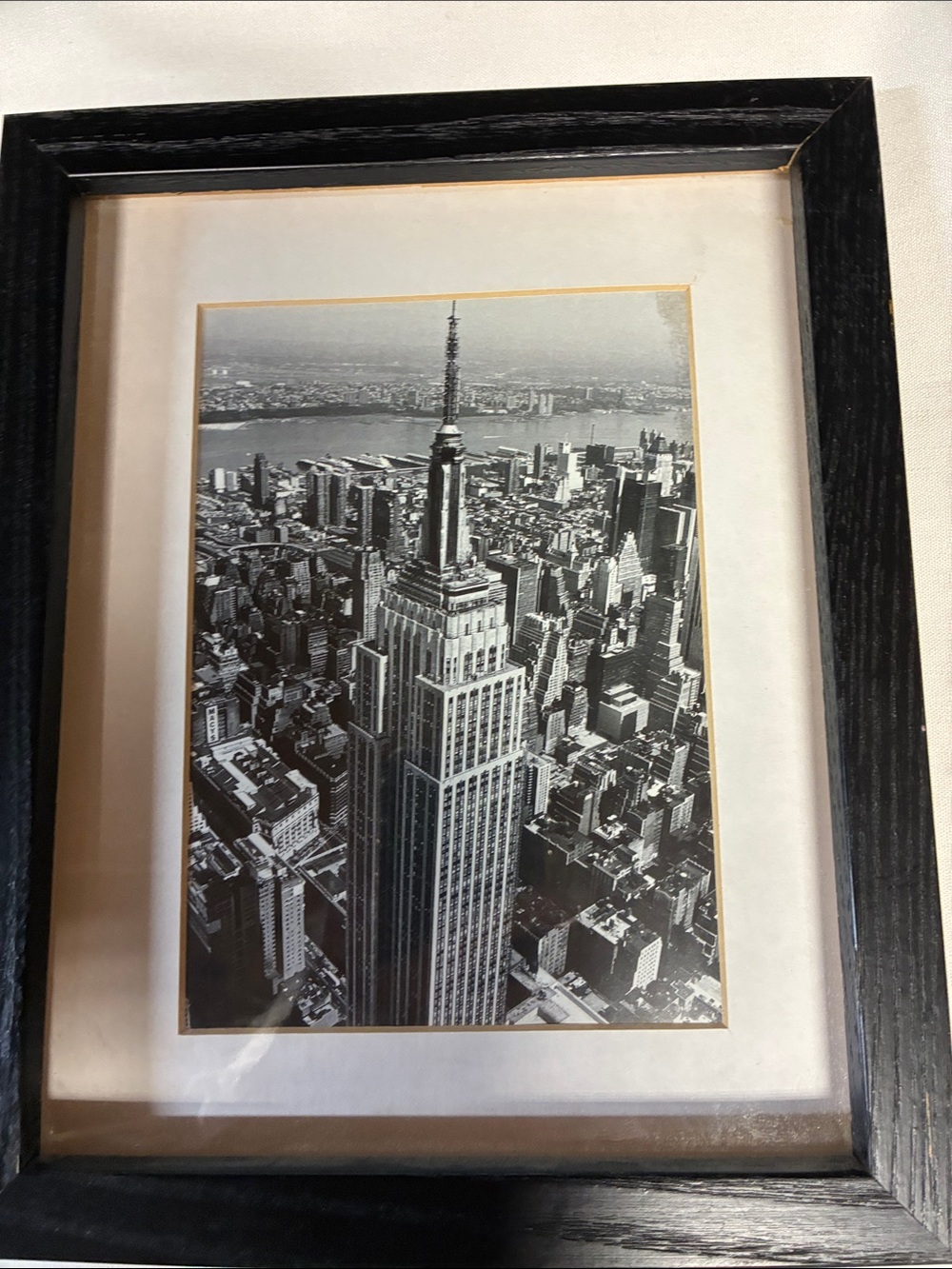 Framed Empire State Building NYC Wall Art Christopher Bliss Black & White
